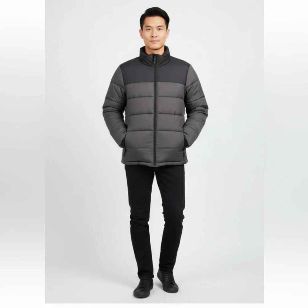 Champion‎ Men's Charcoal Puffer Jacket, Excellent condition.
